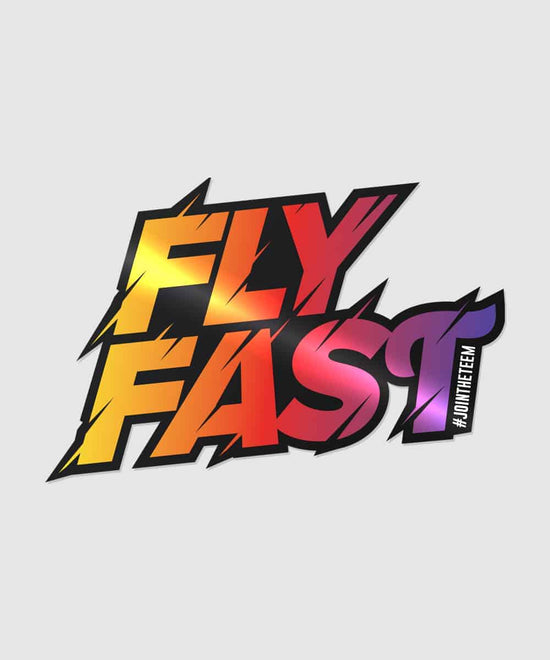 Fly Fast Holographic Sticker (2 pack)